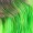 Long Wavy Ombre Green Wig